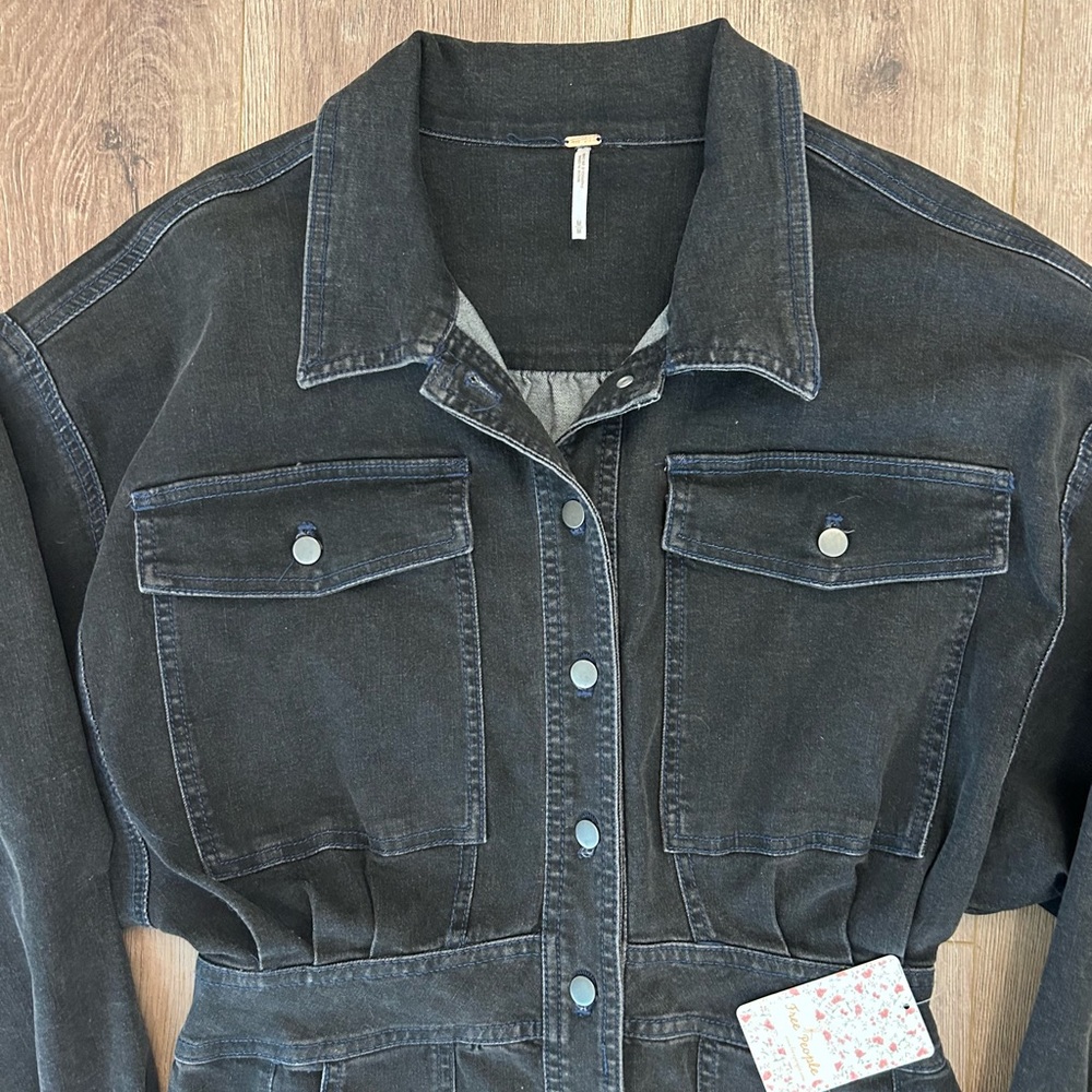 NWT! Free People Denim Dress 🤩 - Picture 2 of 13